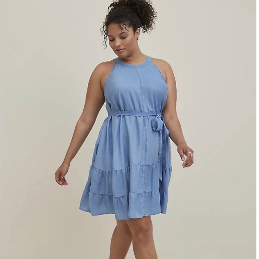 Cute blue jean dress 16/18
